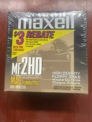 2 x 10 Pack Maxell MF2HD MAC Formatted High Density Floppy Disks NEW SEALED