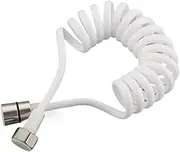 2M/3M Spring Flexible Retractable Hose Flexible Shower Hose Fit for Shower Head Toilet Bidet Water Pipe Plumbing Black White Hose(2m Gold)