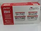 NEW - Pyrex Hello Kitty 8 Piece Set (4 glass bowls + 4 Lids) NIB