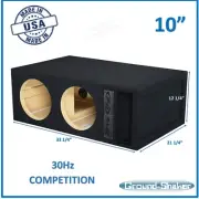 10" Sub Box Ported 10" Vented 30hz Dual Sub Box Subwoofer Enclosure Speaker Box