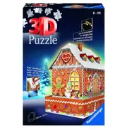 Ravensburger 3D Puzzle 216pc - Gingerbread House Night Edition