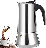 [DITOSH] 12 Cup Stovetop Espresso Maker Stainless Steel Moka Pot Espresso Maker Percolator Italian Coffee Maker Capable Moka Coffee Machine Cafe Classic Maker for Home & Camping 600ml 20oz
