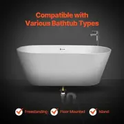 Freestanding Tub Drain Kit Bathtub Drain Rough-in Kit with PVC Adapter