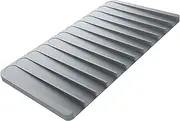 Kraus Self-Draining Silicone Dish Drying Mat or Trivet for Kitchen Counter in Light Grey, KDM-10LG