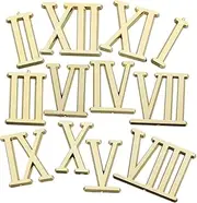 JUMPLAWN DIY Digital Clock Roman Numeral Clock Inserts Precision Electroplated Kit Easy Install