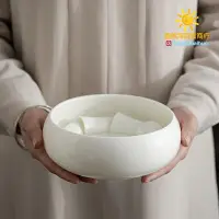 在飛比找Yahoo!奇摩拍賣優惠-德化羊脂玉白瓷茶洗 大小號杯洗水洗碗水盂茶渣桶功夫茶道配件