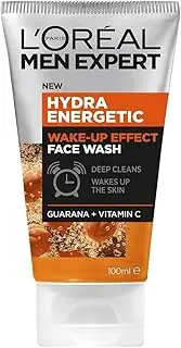 L'Oreal Paris Men Expert Exfoliating Scrub, Cleanses Skin, Wake-Up Effect Wash, Men Expert Hydra Energetic,