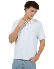 [Silent Theory] Waffle Polo Shirt in White