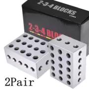 2 Matched Pair Ultra Precision 0.0002" Machinist 2-3-4 234 Blocks 23 Holes