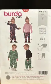 Burda 9293 Babies' Jacket With Trousers or Pants - Reversible Sewing Pattern