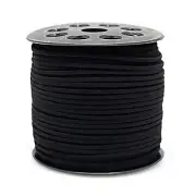 2.65mm x 100 Yards Suede Cord Flat Faux Leather Cord for DIY Jewelry Making
