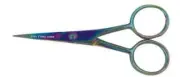 Titanium 4" Facial Hair Scissors + Beard Mustache Nose Hair Trimming