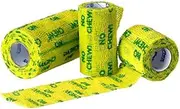 Andover Petflex 3-inch No Chew Yellow Pet Bandage Wrap 5-Yards - 6 Pack