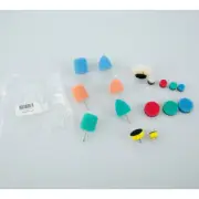 16pcs Car Buffing Pads Mini Polishing Sponge Pad Set Waxing Foam Polisher AU