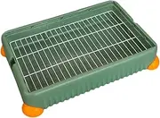 Stgfyxgs Litter Box Corner Litter Litter Pet Toilet Corner Litter Box for Rats Guinea Pigs Chinchillas Bunnies Pet Supplies, L, Green