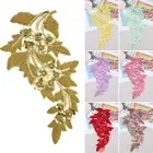 Beaded Sequins Patches Flower Sew On Iron On Applique for Clothes Jackets Dress