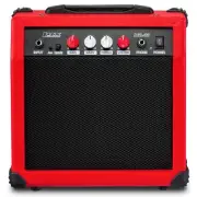 LyxPro Electric Guitar Amp 20 Watt Guitar Amplifier W/Built-in Speaker, Red