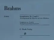 Brahms Symphonies No 3-4 Piano Duet Classical Sheet Music Henle Urtext Book