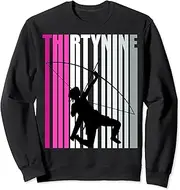 [X.Style] Womens 39th Archery Birthday Archer Queen Bow Arrow Sweatshirt ds2273 Sweater (2XL) Black