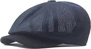 [Lifup] Men's Mesh Newsboy Flat Cap Breathable Summer Gatsby Ivy Golf Cabbie Hat