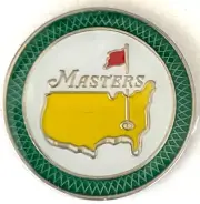 MASTERS GOLF TOURNAMENT GREEN BALL MARKER HAT CLIP SIZE AUGUSTA NATIONAL C7