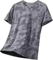 [Generic] Long Sleeve Crop Top Men's Summer Thin Loose Large Size Mesh Breathable Quick Drying Half Sleeve Sports Short Shirt Men 5 Apparel