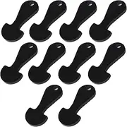Tehttz 10Pcs Black Shopping Trolley Token Coin Unlocker for Grocery Carts - Release Key and Remover