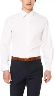 Euro Tailored Fit Business Shirt, White, 38 86