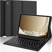 [WALWALO] Samsung Tablet A9 Plus Case with Keyboard - QWERTZ German Layout, Galaxy Tab A9 Plus Case with Keyboard 11 Inch 2023, Magnetic Removable Keyboard for Samsung Tab А9+/A9 Plus