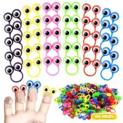 120 Pack Eye Finger Puppets Googly Eyeball Finger Puppet Rings for Party Favor