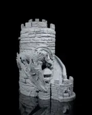 Dice Tower Wine Bag Dispenser