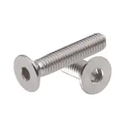 M5X25mm Hex Countersunk Screws Bolts Machine Socket Flat Head Cap 304 Stainless Steel Fully Threaded Metric Assortment Industry Furniture SUS