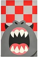 Amooorous Red and Gray Checkered Monster decorative kitchen hand towels absorbent microfiber kitchen dish towels (prop2) large classic summer tallas para ropa 28x18in set of 6