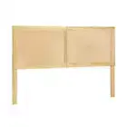 NNEDSZ Rattan Bed Frame Double Size Bed Head Headboard Bedhead Base RIBO Pine