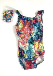 Bloch, Girl’s Dance Tank Leotard, Multicolor, Size Small