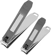 minkissy Sets Stainless Nail Clippers Set Storage Pouch Manicure Scissors for Fingernails Toenails Comfortable Handles for Women Men Pcs