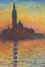 Notebook - Claude Monet Painting San Giorgio Maggiore at Dusk - Art Fans Artistic Notebook for Notetaking - 6x9 Lined Notebook for Art Lovers