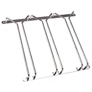 Bartender 28cm Triple Stemware Hanging Wine/Glass Rack/Holder/Organiser/Storage