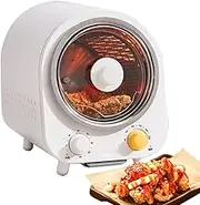 Countertop Rotisserie Oven, 4.7L Electric Smokeless Grill Oven with 80-230 ℃ Adjustable Temperature, 360° Rotating Heating, 60 Min Timer, Air Fryer with Grill for Kebabs, Skewers