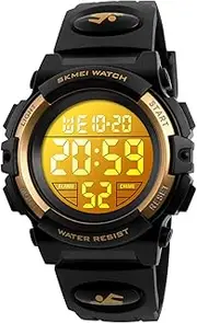 [AZTOM] Kids Watch Sport Multi Function 30M Waterproof LED Alarm Stopwatch Digital Child Wristwatch for Boy Girl