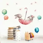 Wall Stickers Mural Decals Playroom Decoration Lovely Rabbit Removable