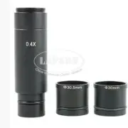 0.4X / 0.5X C-Mount Camera Microscope Eyepiece Lens Adapter 23.2 30 30.5mm Ring