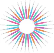 FRCOLOR 50pcs Interdental Brush Set Oral Flosser Heads for Soft Bristles Toothpick Cleaner 5 Colors (orange Blue Green Purple Pink) Travel Home Care Tools