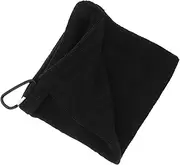 BESPORTBLE Golf Ball Cleaning Towel Portable Microfiber Wipe with Built Hook for Easy Attachment to Golf Bag Durable Lightweight Accessory