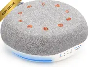 White Noise Machine, 40 Soothing Sounds, USB Rechargeable, Sleep Timer