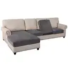 Sectional Couch Covers 4 Piece Couch Covers for Sectional Sofa L Shape Velvet...