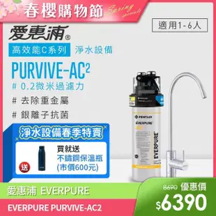 【EVERPURE 愛惠浦】PURVIVE-AC2生飲級單道式廚下型淨水器