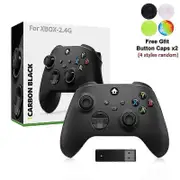 Wireless Controller For Xbox Series X/s 2.4g Gamepad One S/x Pc Joystick Windows 7/8/10 Mando Black with box