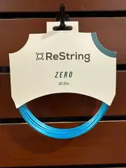ReString Zero Tennis String - Sky Blue, 1.28/16g, Co-Poly, sold by the Pack.