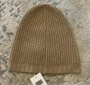 NWT $98 EILEEN FISHER LOFTY RECYCLED CASHMERE HAT HONEY R0DUG-X0528